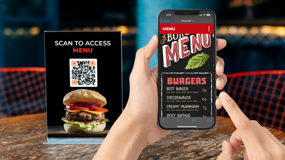 Restaurant PDF QR Code