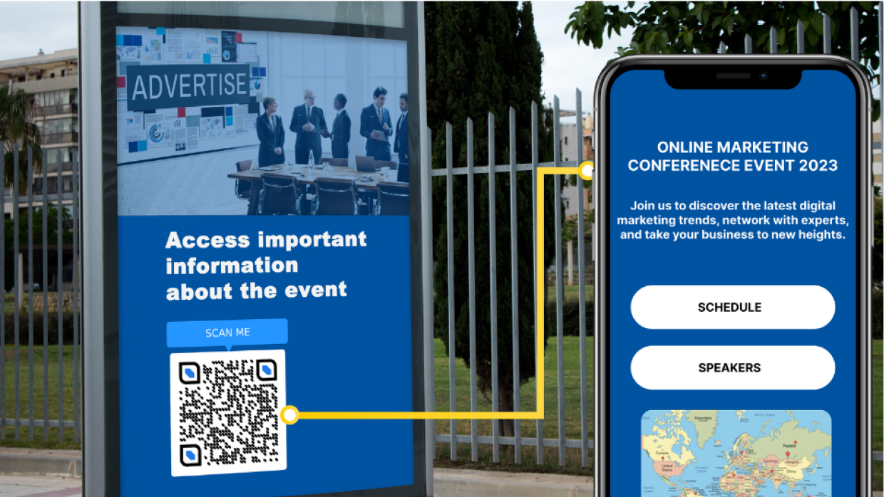 Event planning use cases of all-in-one QR Codes